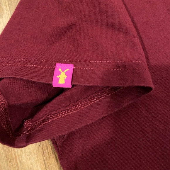 Dutch Bros Stay Up Late T-Shirt Size Medium Maroon - Picture 3 of 5